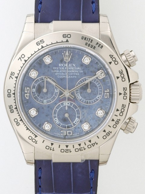 ロレックススーパーコピー ROLEX デイトナ 116519G ブルー皮 ソーダライト