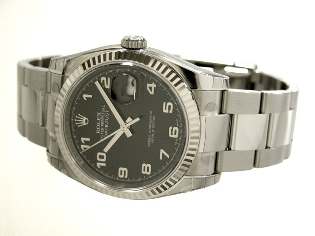 ロレックススーパーコピー ROLEX パーペチュアル デイトジャスト メンズ 116234 オイスターブレス ホワイトバー