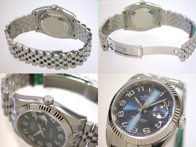 ロレックススーパーコピー ROLEX パーペチュアル デイトジャスト メンズ 116234 ジュビリーブレス ブルー
