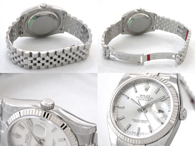 ロレックススーパーコピー ROLEX パーペチュアル デイトジャスト メンズ 116234 ジュビリーブレス シルバー