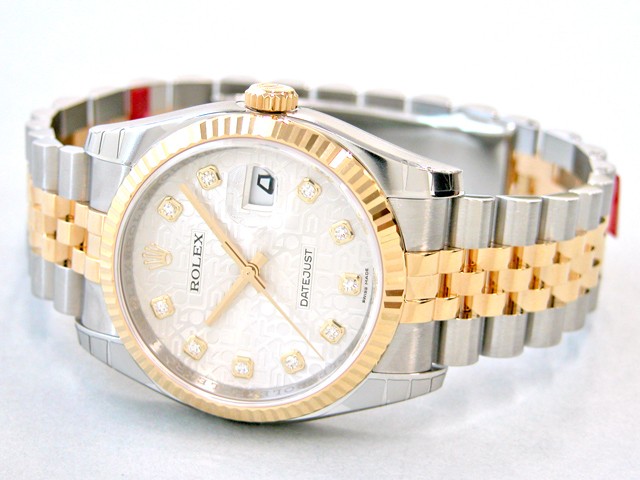 ロレックススーパーコピー ROLEX パーペチュアル デイトジャスト メンズ 116233J ジュビリーブレス シルバーコンピューター
