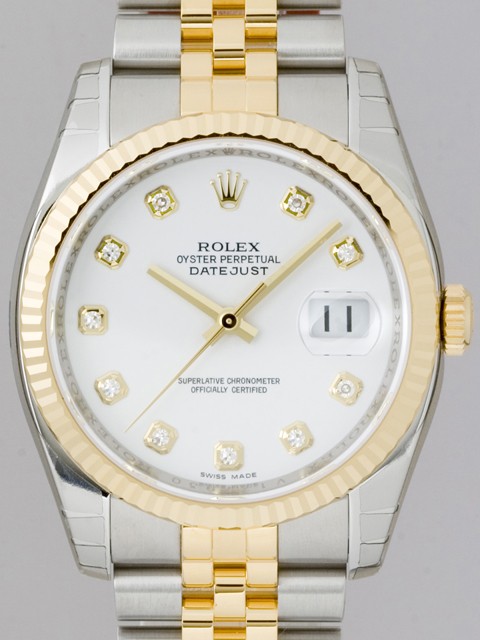 ロレックススーパーコピー ROLEX パーペチュアル デイトジャスト メンズ 116233G ジュビリーブレス ホワイト