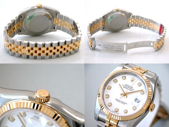 ロレックススーパーコピー ROLEX パーペチュアル デイトジャスト メンズ 116233G ジュビリーブレス ホワイト