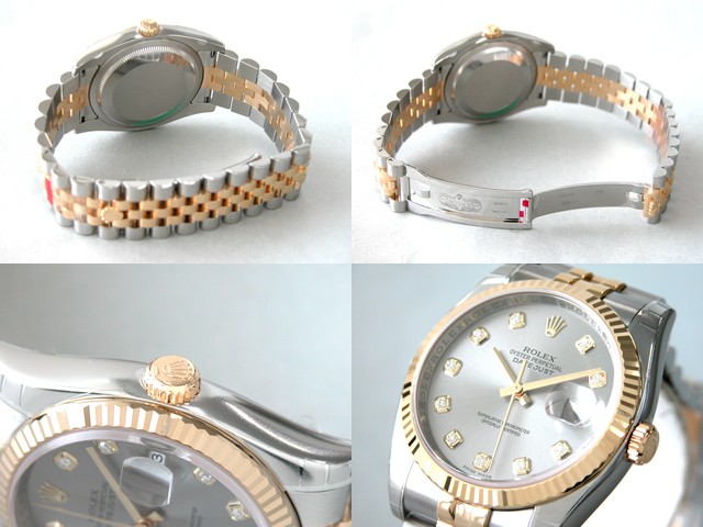 ロレックススーパーコピー ROLEX パーペチュアル デイトジャスト メンズ 116233G ジュビリーブレス グレー
