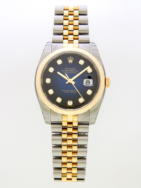 ロレックススーパーコピー ROLEX パーペチュアル デイトジャスト メンズ 116233G ジュビリーブレス ブルーグラデーション