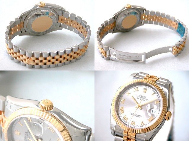 ロレックススーパーコピー ROLEX パーペチュアル デイトジャスト メンズ 116233 ジュビリーブレス グレーローマ