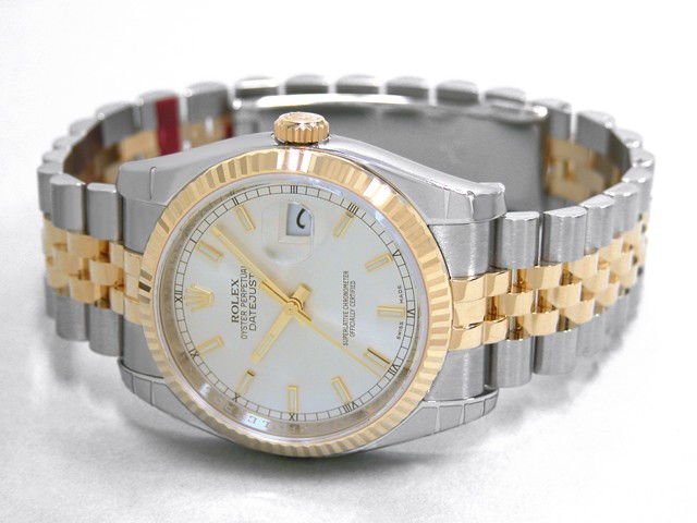 ロレックススーパーコピー ROLEX パーペチュアル デイトジャスト メンズ 116233 ジュビリーブレス シルバーバー