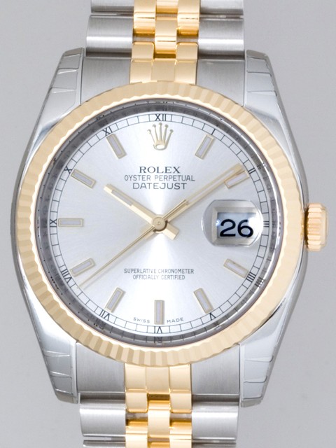 ロレックススーパーコピー ROLEX パーペチュアル デイトジャスト メンズ 116233 ジュビリーブレス シルバーバー