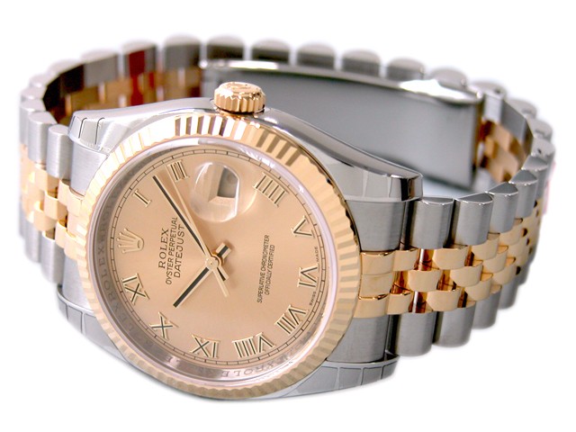 ロレックススーパーコピー ROLEX パーペチュアル デイトジャスト メンズ 116233 ジュビリーブレス シャンパンローマ
