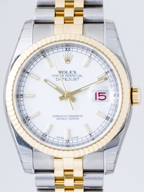 ロレックススーパーコピー ROLEX パーペチュアル デイトジャスト メンズ 116233 ジュビリーブレス ホワイトバー