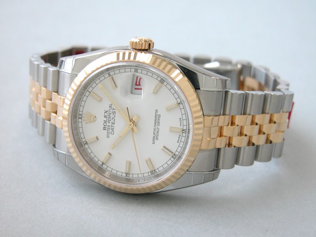 ロレックススーパーコピー ROLEX パーペチュアル デイトジャスト メンズ 116233 ジュビリーブレス ホワイトバー