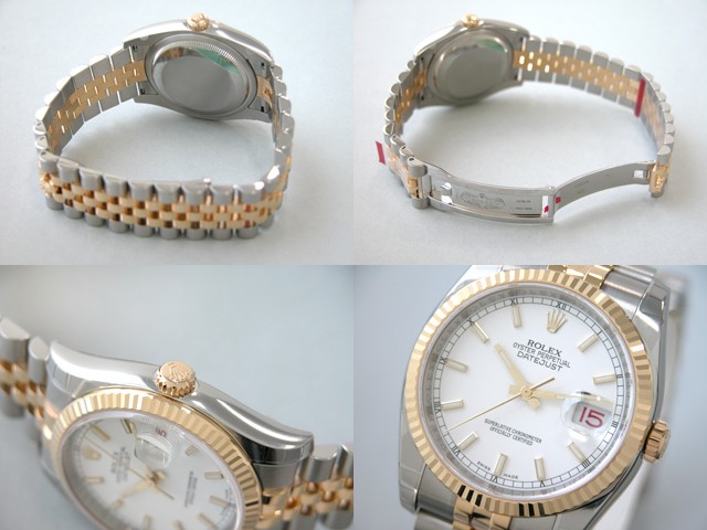ロレックススーパーコピー ROLEX パーペチュアル デイトジャスト メンズ 116233 ジュビリーブレス ホワイトバー