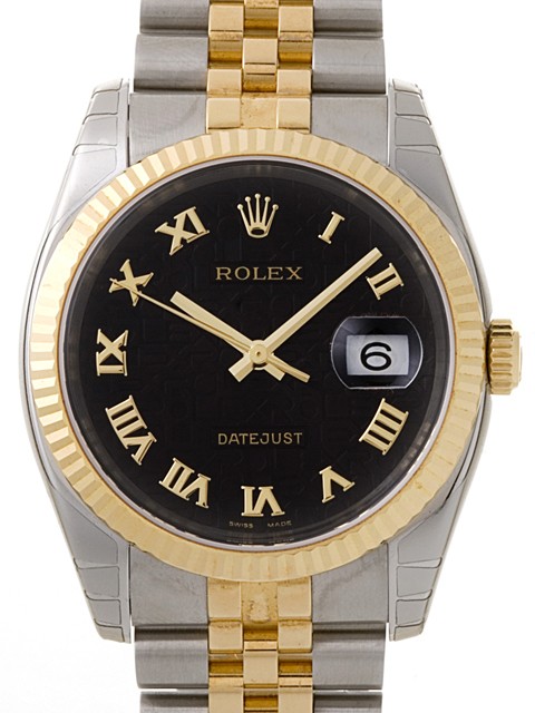 ロレックススーパーコピー ROLEX パーペチュアル デイトジャスト メンズ 116233 ジュビリーブレス ブラック