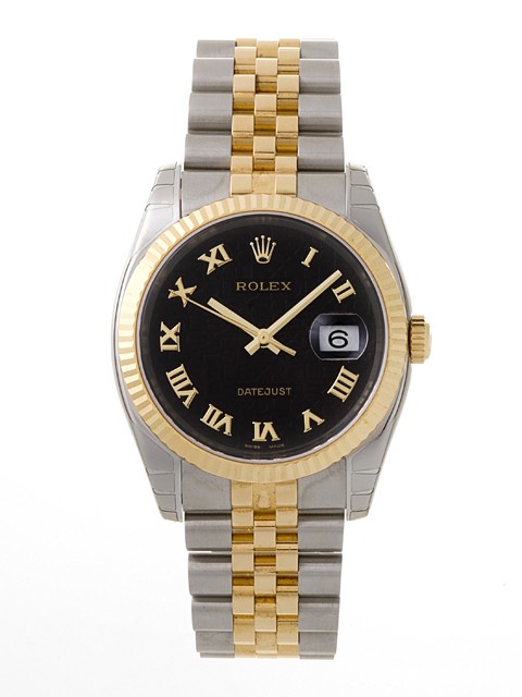 ロレックススーパーコピー ROLEX パーペチュアル デイトジャスト メンズ 116233 ジュビリーブレス ブラック