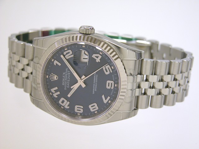 ロレックススーパーコピー ROLEX パーペチュアル デイトジャスト メンズ 116231NR ジュビリーブレス ブラックシェル