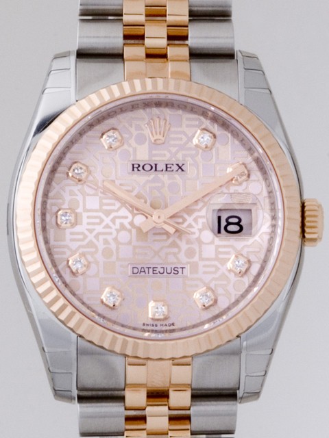 ロレックススーパーコピー ROLEX パーペチュアル デイトジャスト メンズ 116231J ジュビリーブレス ピンクコンピューター