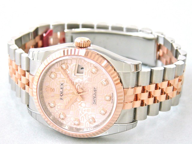ロレックススーパーコピー ROLEX パーペチュアル デイトジャスト メンズ 116231J ジュビリーブレス ピンクコンピューター