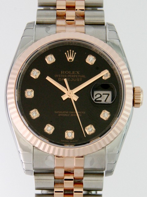 ロレックススーパーコピー ROLEX パーペチュアル デイトジャスト メンズ 116231G ジュビリーブレス ブラック