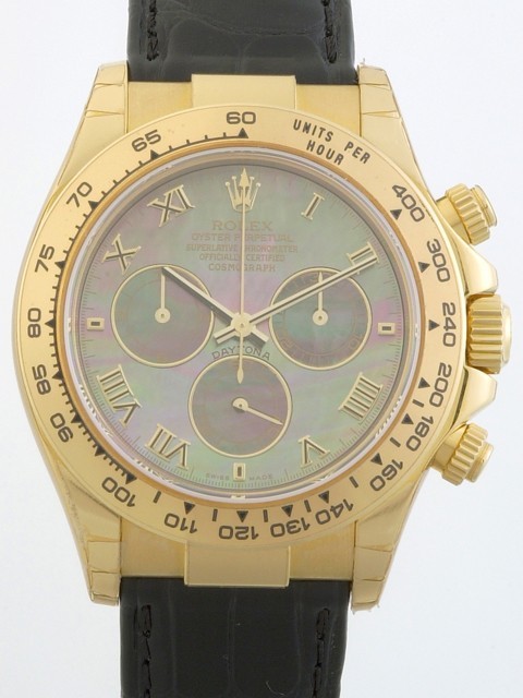 ロレックスコピー ROLEX デイトナ 116518NR 黒皮 ブラックシェル