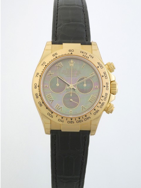ロレックスコピー ROLEX デイトナ 116518NR 黒皮 ブラックシェル