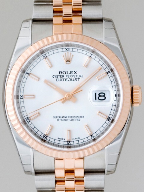 ロレックススーパーコピー ROLEX パーペチュアル デイトジャスト メンズ 116231 ジュビリーブレス ホワイトバー