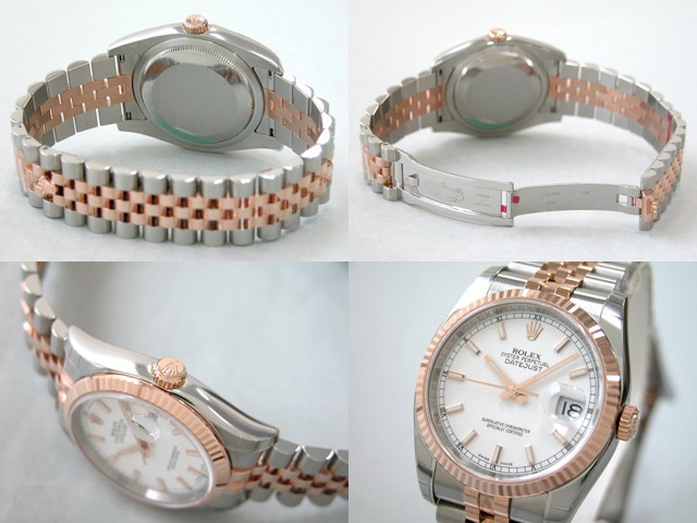 ロレックススーパーコピー ROLEX パーペチュアル デイトジャスト メンズ 116231 ジュビリーブレス ホワイトバー
