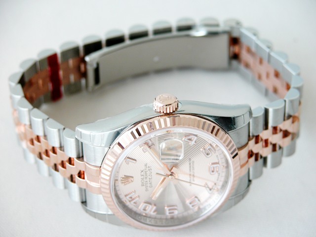 ロレックススーパーコピー ROLEX パーペチュアル デイトジャスト メンズ 116231 ジュビリーブレス ピンクコンセントリックアラビア