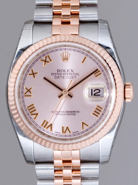 ロレックススーパーコピー ROLEX パーペチュアル デイトジャスト メンズ 116231 ジュビリーブレス ピンクローマ