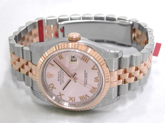 ロレックススーパーコピー ROLEX パーペチュアル デイトジャスト メンズ 116231 ジュビリーブレス ピンクローマ