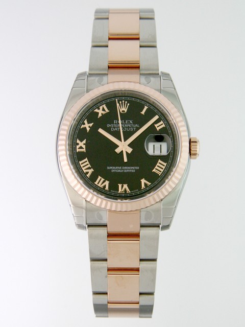 ロレックススーパーコピー ROLEX パーペチュアル デイトジャスト メンズ 116231 ジュビリーブレス ブラックバー