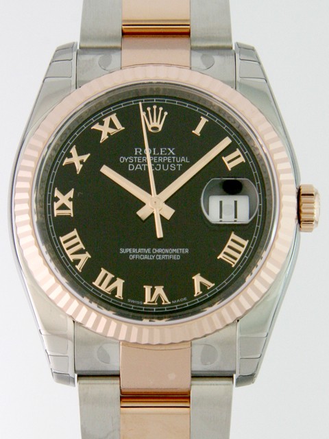 ロレックススーパーコピー ROLEX パーペチュアル デイトジャスト メンズ 116231 ジュビリーブレス ブラックバー