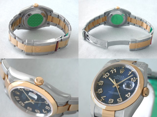ロレックススーパーコピー ROLEX パーペチュアル デイトジャスト メンズ 116203 オイスターブレス ブルーコンセントリックアラビア