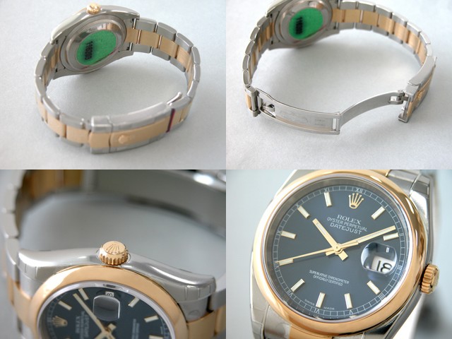 ロレックススーパーコピー ROLEX パーペチュアル デイトジャスト メンズ 116203 オイスターブレス ブルー