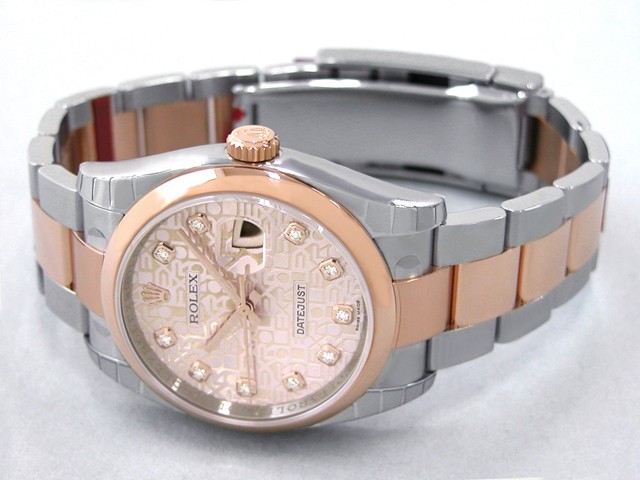 ロレックススーパーコピー ROLEX パーペチュアル デイトジャスト メンズ 116201J オイスターブレス ピンクコンピューター