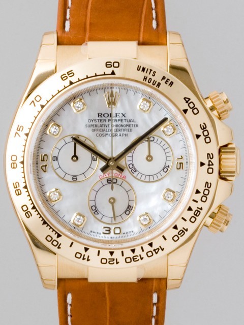 ロレックススーパーコピー ROLEX デイトナ 116518NG 茶皮 ホワイトシェル