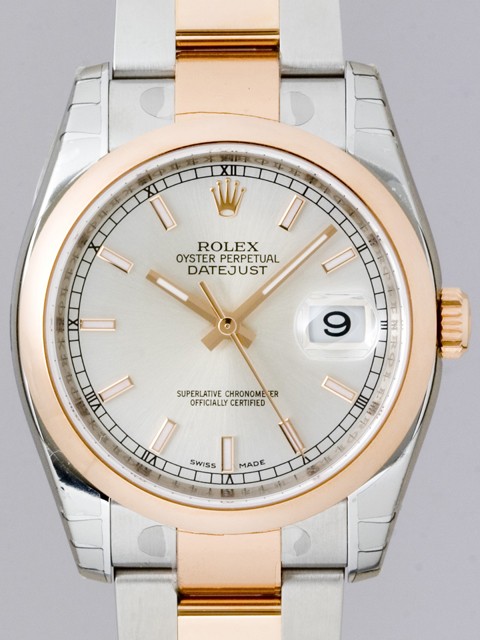 ロレックススーパーコピー ROLEX パーペチュアル デイトジャスト メンズ 116201 オイスターブレス シルバー