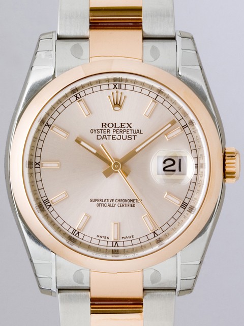 ロレックススーパーコピー ROLEX パーペチュアル デイトジャスト メンズ 116201 オイスターブレス ピンク