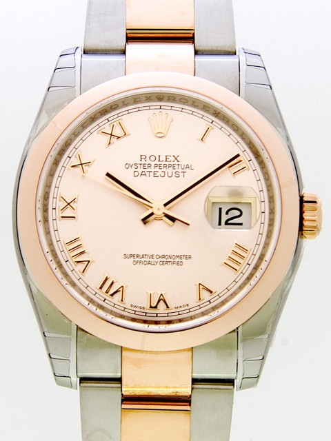 ロレックススーパーコピー ROLEX パーペチュアル デイトジャスト メンズ 116201 オイスターブレス ピンクローマ