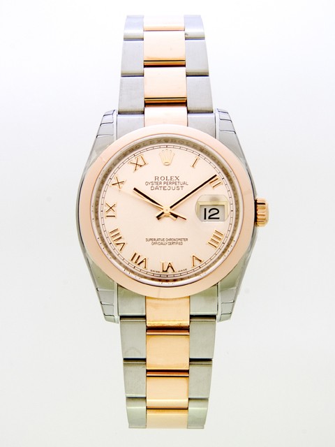 ロレックススーパーコピー ROLEX パーペチュアル デイトジャスト メンズ 116201 オイスターブレス ピンクローマ