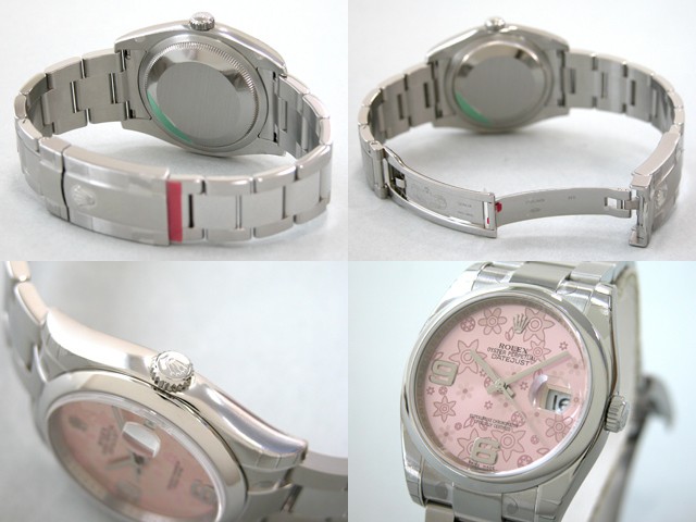 ロレックススーパーコピー ROLEX パーペチュアル デイトジャスト メンズ 116200 ピンクフラワー