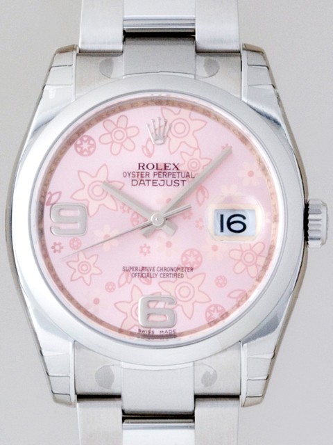 ロレックススーパーコピー ROLEX パーペチュアル デイトジャスト メンズ 116200 ピンクフラワー
