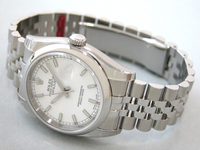 ロレックススーパーコピー ROLEX パーペチュアル デイトジャスト メンズ 116200 ジュビリーブレス ホワイトバー