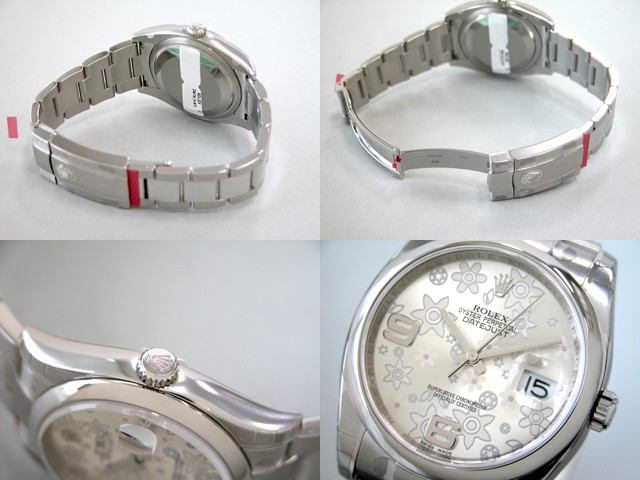 ロレックススーパーコピー ROLEX パーペチュアル デイトジャスト メンズ 116200 シルバーフラワー