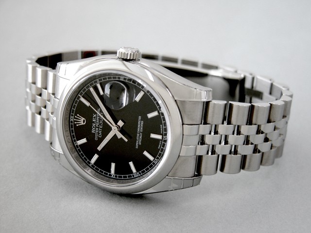 ロレックススーパーコピー ROLEX パーペチュアル デイトジャスト メンズ 116200 ジュビリーブレス ブラックバー