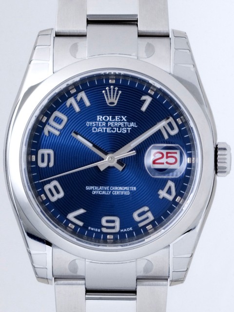 ロレックススーパーコピー ROLEX パーペチュアル デイトジャスト メンズ 116200 ブルーコンセントリックアラビア