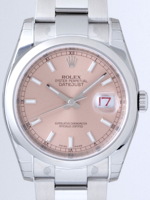 ロレックススーパーコピー ROLEX パーペチュアル デイトジャスト メンズ 116200 ピンクバー