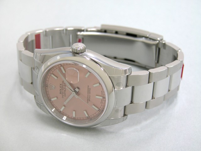 ロレックススーパーコピー ROLEX パーペチュアル デイトジャスト メンズ 116200 ピンクバー