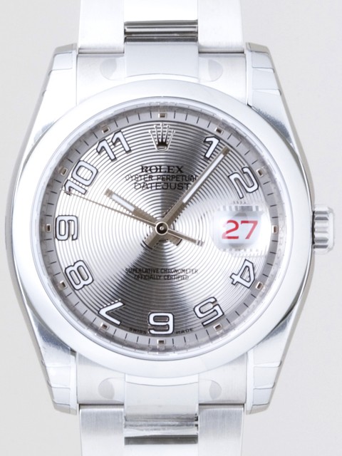 ロレックススーパーコピー ROLEX パーペチュアル デイトジャスト メンズ 116200 シルバーコンセントリックアラビア