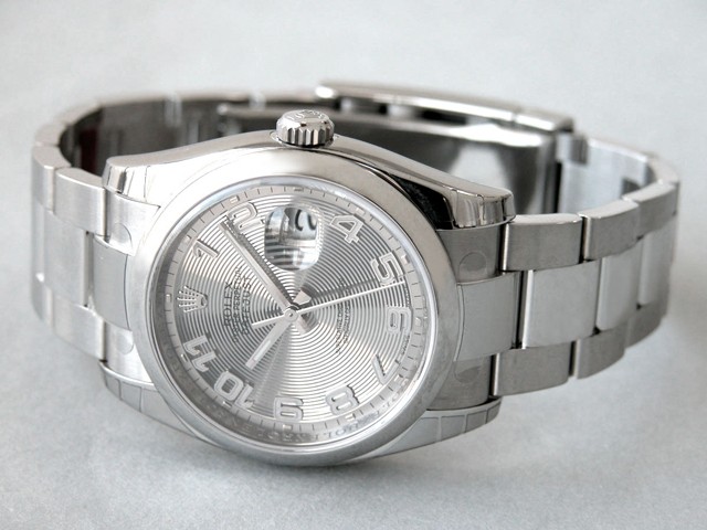 ロレックススーパーコピー ROLEX パーペチュアル デイトジャスト メンズ 116200 シルバーコンセントリックアラビア