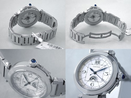 カルティエスーパーコピー Cartier パシャ XL GMT W31093M7 42mm シルバー 自動巻 メンズ